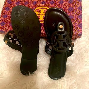 Tory Burch Black Sandals- new